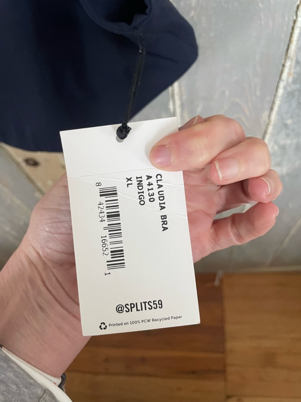 Splits59 Navy High-Neck Racerback Tank - Picture 5 of 5